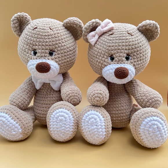20” Boy Crochet Teddy Bear